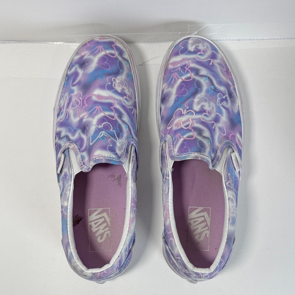 Vans Classic Slip-On Stack Form Butterfly Dreams Dreamy Psychedelic Women’s 9.5 - Picture 6 of 9